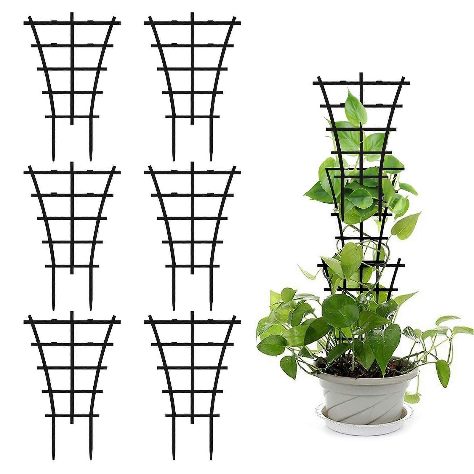 Trellis Indoor Plants 6-Pack, Climbing Plant Support Mesh Grid For Potted Plants, Durable Plant Mesh And Potting Fixing
