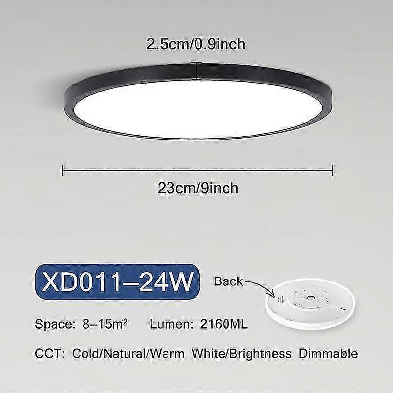 Ultra Thin Led Ceiling Lamp 48w 36w 24w 18w 6w Modern Panel Ceiling Lights In Living Room Bedroom Surface Mount Lighting Fixture