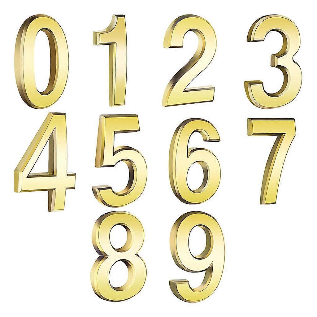 10 Pcs Self-Adhesive Door House Numbers Stickers 0 to 9 Mailbox Street Address Numbers Decals for Mailbox Signs Home Gla 1