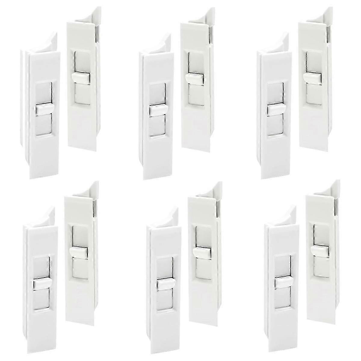 6Pairs Tilt Latch,Plastic Construction Window Tilt Latch Replacement