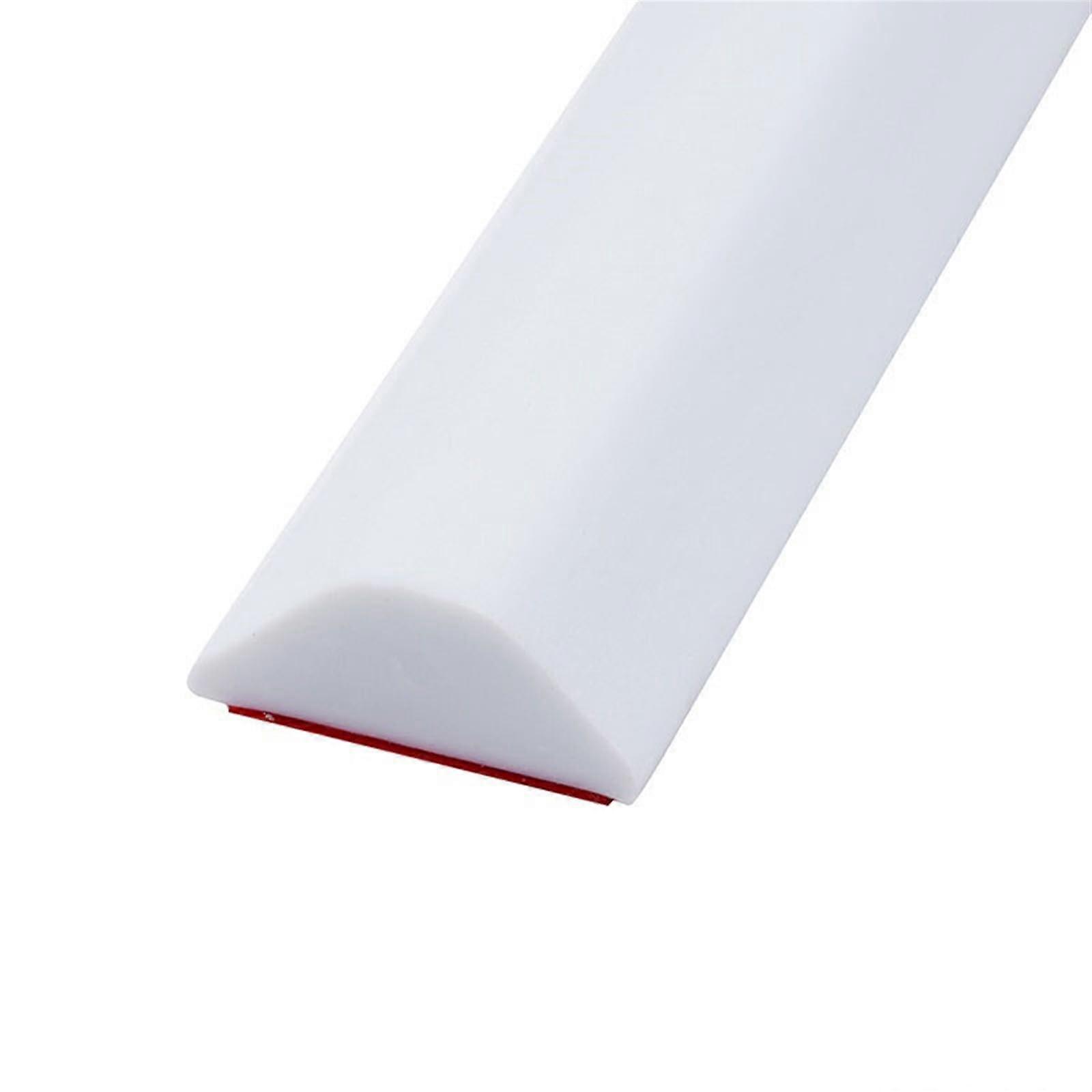 Silicone drywet separation door floor sealing strip (Color: AWhite 1meter)