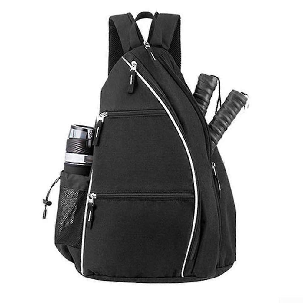 Tennis Backpack Waterproof for Multiple Racket Types, Black, Lightweight, Durable, Ideal for Athletes