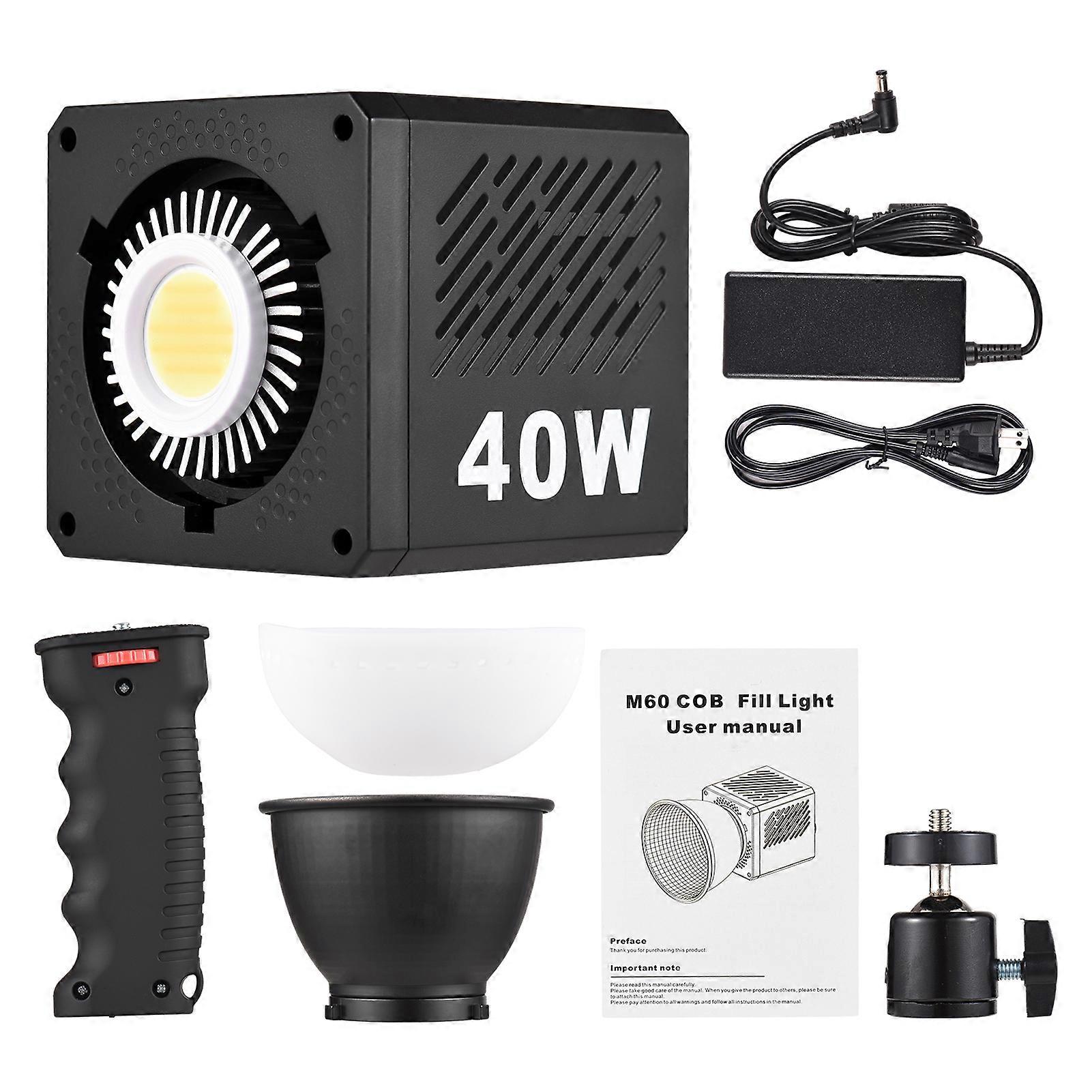 Portable COB Video Light: Compact, Dimmable, Battery-Powered for Photography & Video