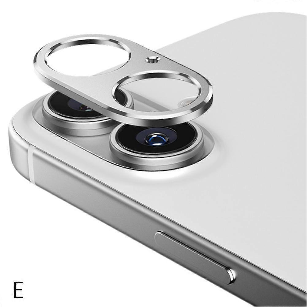 For iPhone 16 Camera Lens Protector Aluminum Alloy Shockproof Scratch Resistant Easy Install