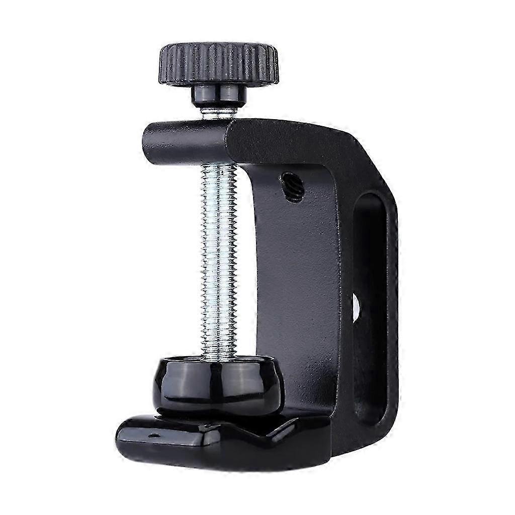 C Clamp Adjustable Aluminum Alloy Clamp with 1/4 Thread for DSLR Camera