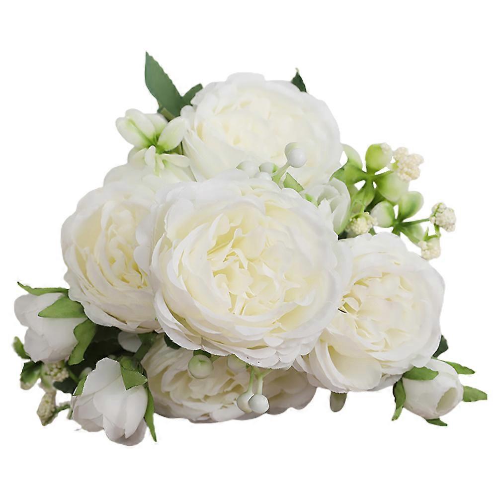 White Silk Rose for Decoration Lifelike and Ideal for Weddings Home or Pc