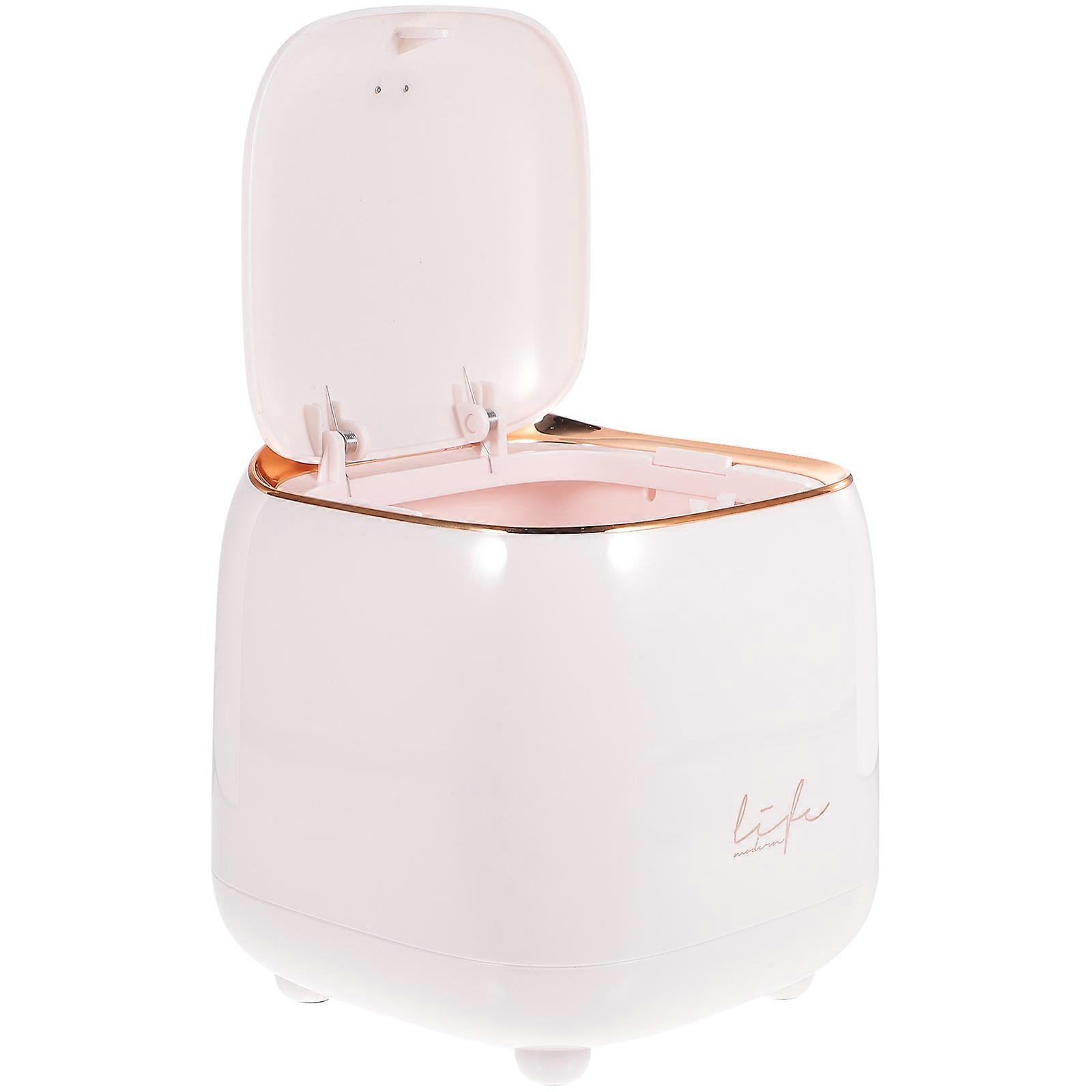 Functional Small Trash Can for Desk, Wastebasket Ideal for Housewarming