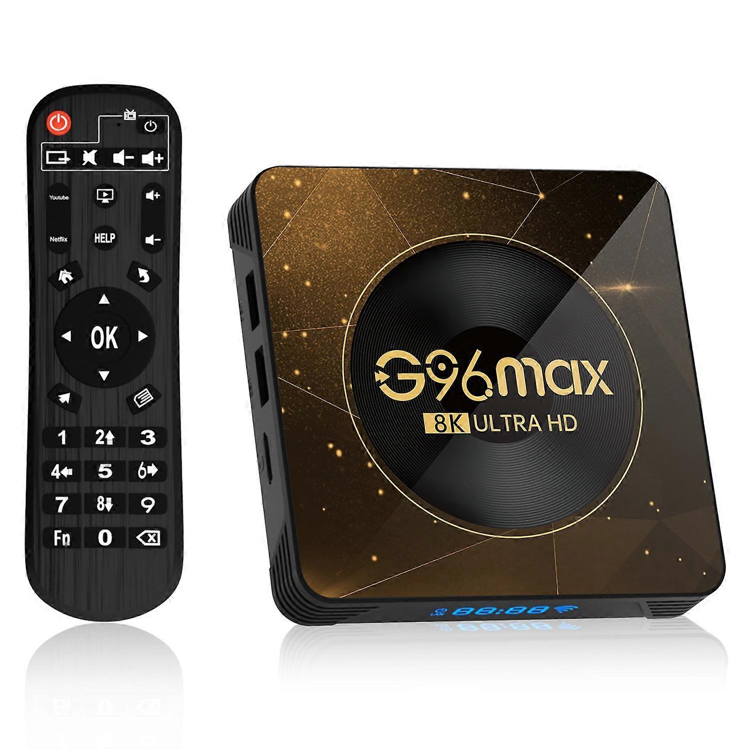 G96max Android 13.0 4+32GB 8K Ultra HD Smart TVx WiFi 6 Τηλεχειριστήριο συμβατό με Bluetooth