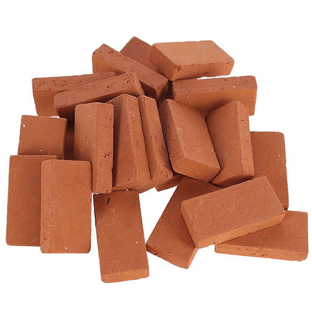 Aquarium Decor, Red Soil Crafted Mini Bricks for Building Unique Landscapes