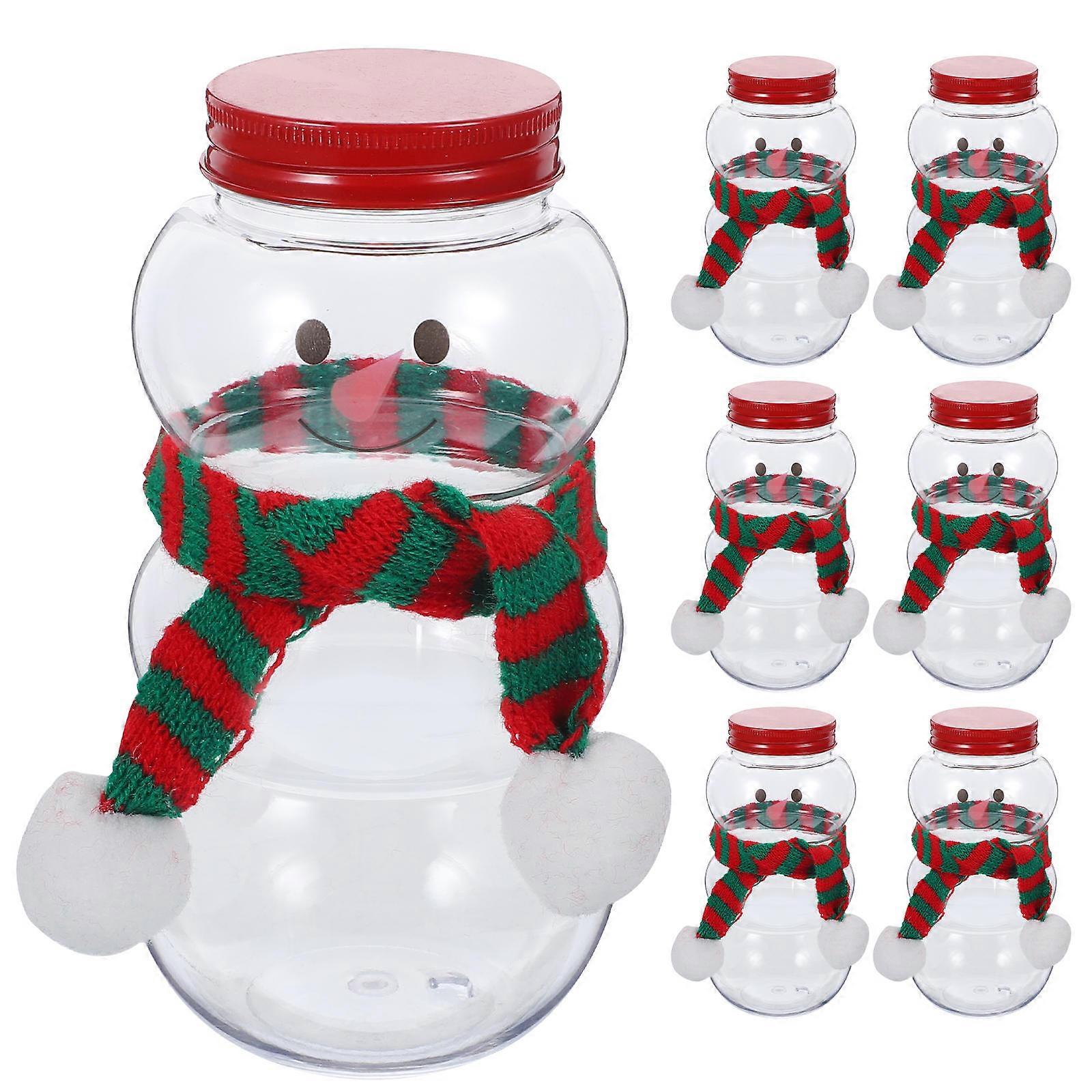 Snowman Shaped Beverage Bottles, Constructed with Material, Portable Design