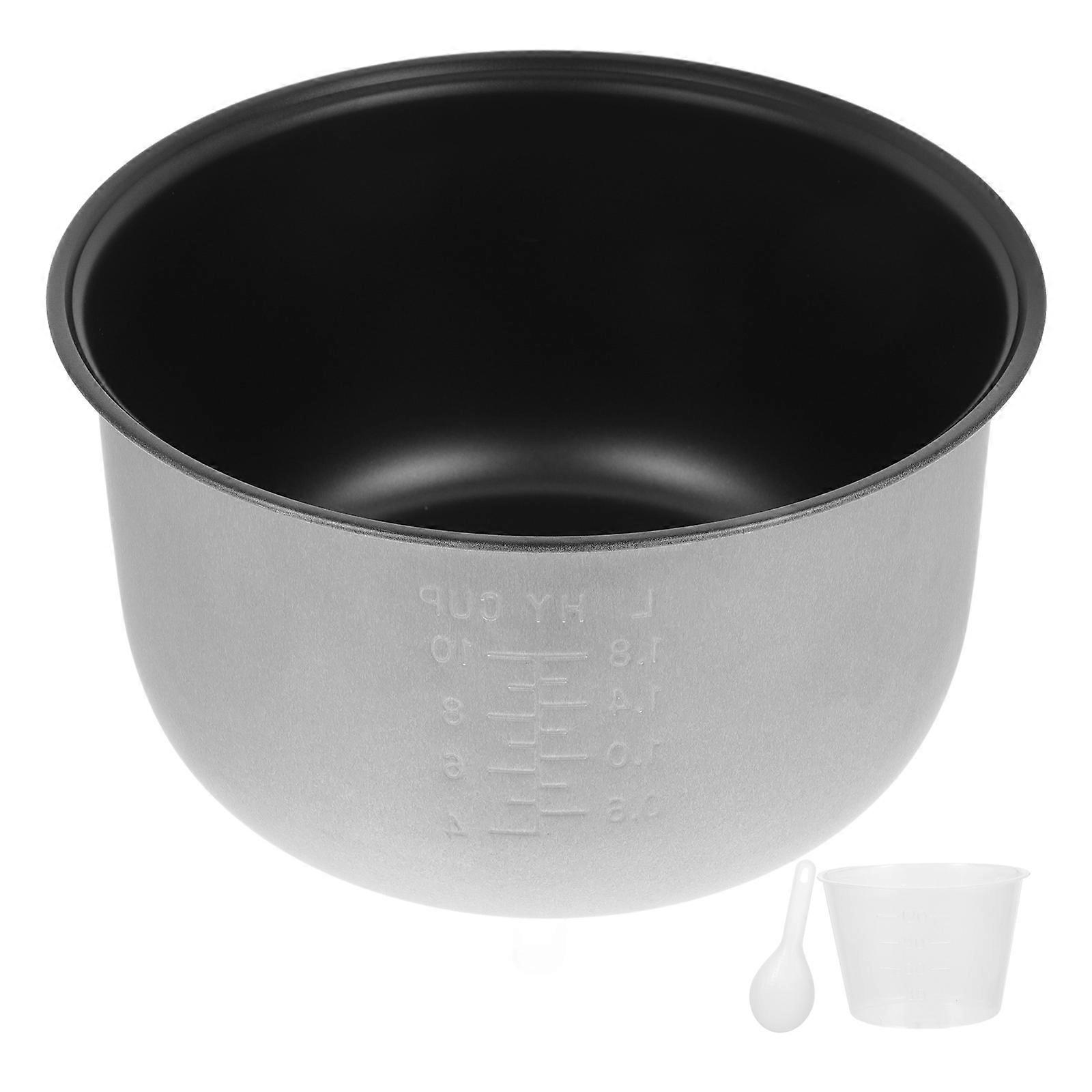 Non Stick Rice Cooker Inner Pot Replacement with Scale for Rice, Soup & Cake Cooking – Kitchen Replacement Accessory