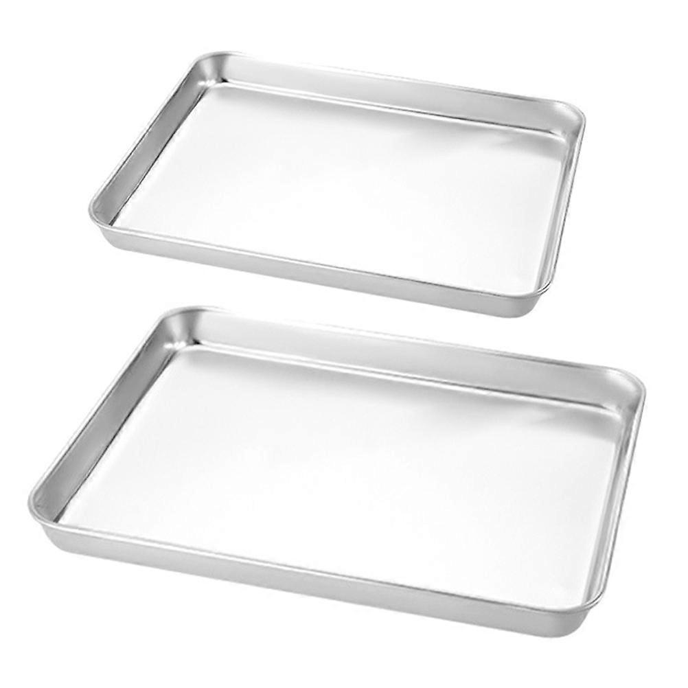 Stainless Steel Tray Set Multi Purpose Food Container for Home, Steamed Vermicelli, Roll Plate, BBQs, Picnics & Parties Medium Size