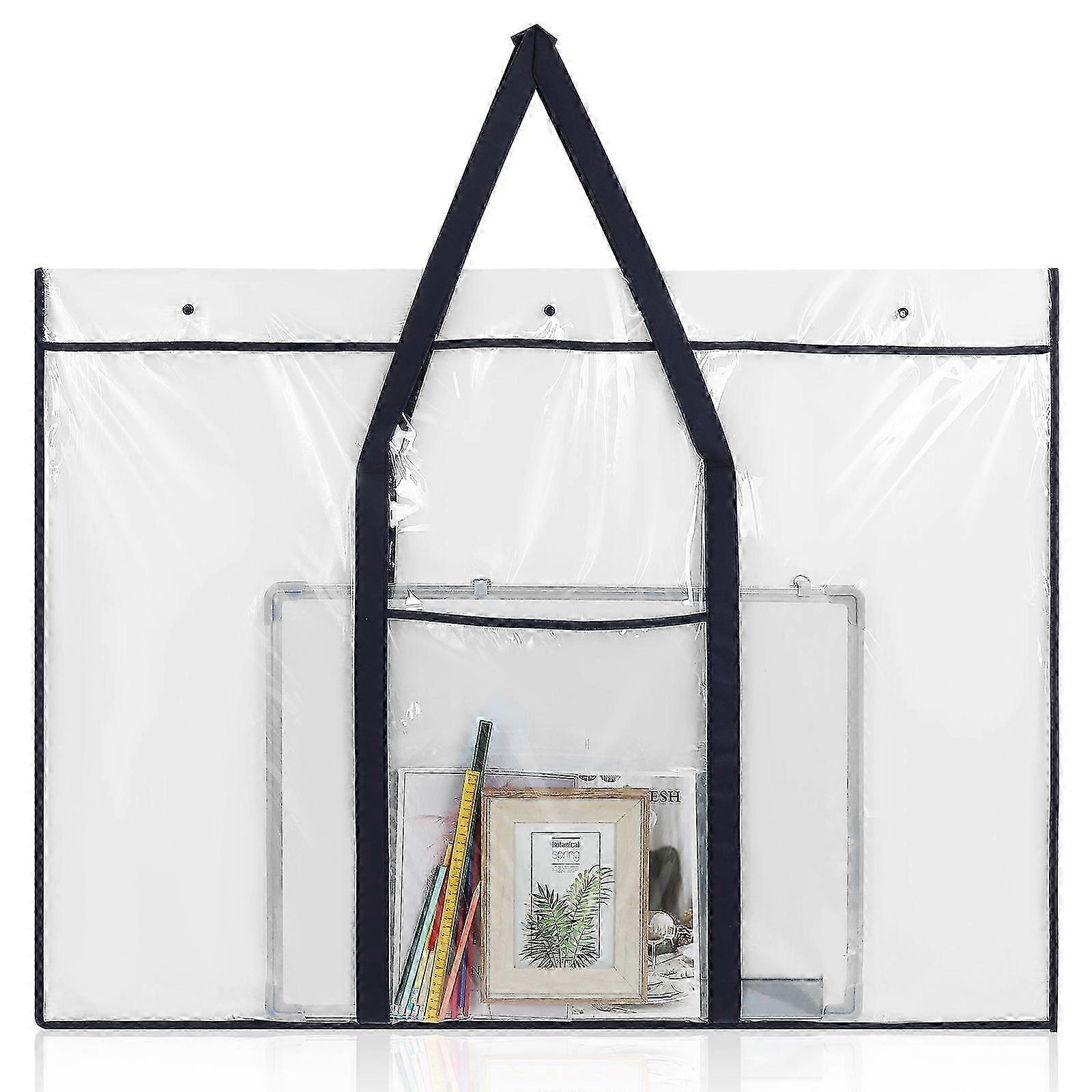 Large Art Portfolio Bag for Posters - Durable Poster Storage Carrier with Handle, Bulletin Board Sheet Holder, Ideal for Artists & Students
