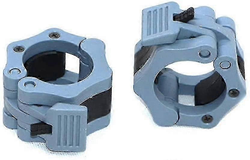 Hex Nut Spin-Lock Collar Barbell Bars (2pcs, Grey)