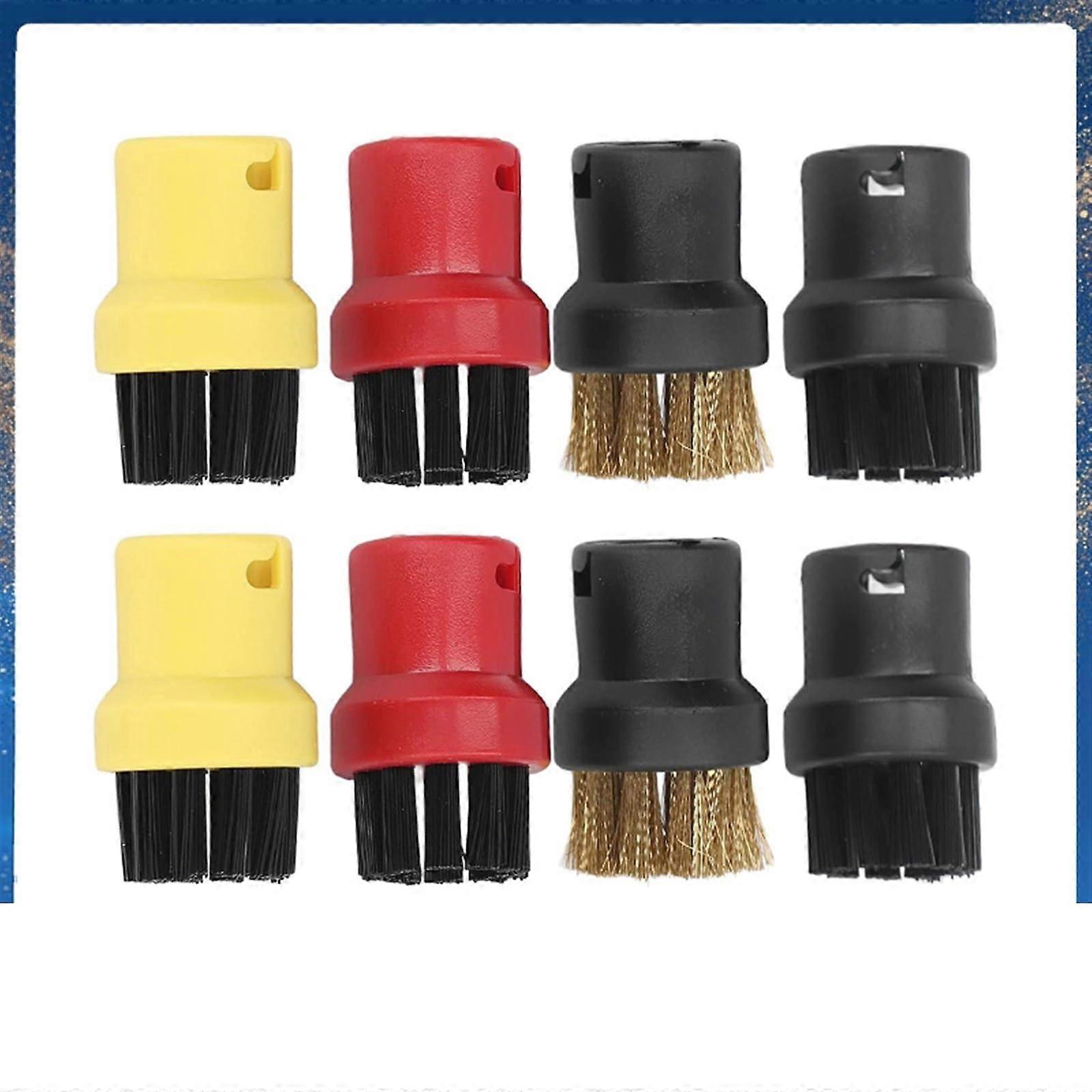 Steam Cleaner Brush Attachments Set for SC1 SC2 SC3 SC4 SC5 SC7 CTK10, 8pcs Round Nozzle Replacement Heads