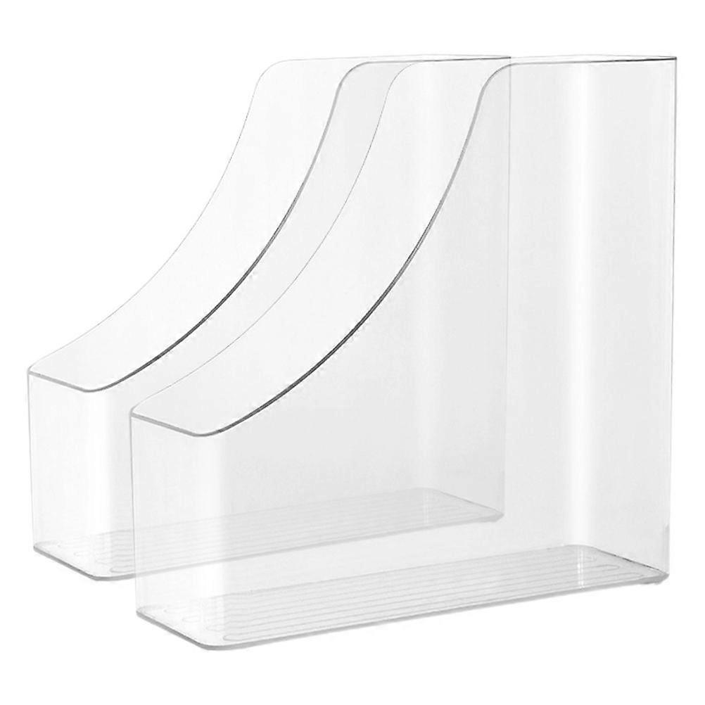 2Pcs Document Box Tabletop File Organizer Magazine Desk Box File Container File Organizer