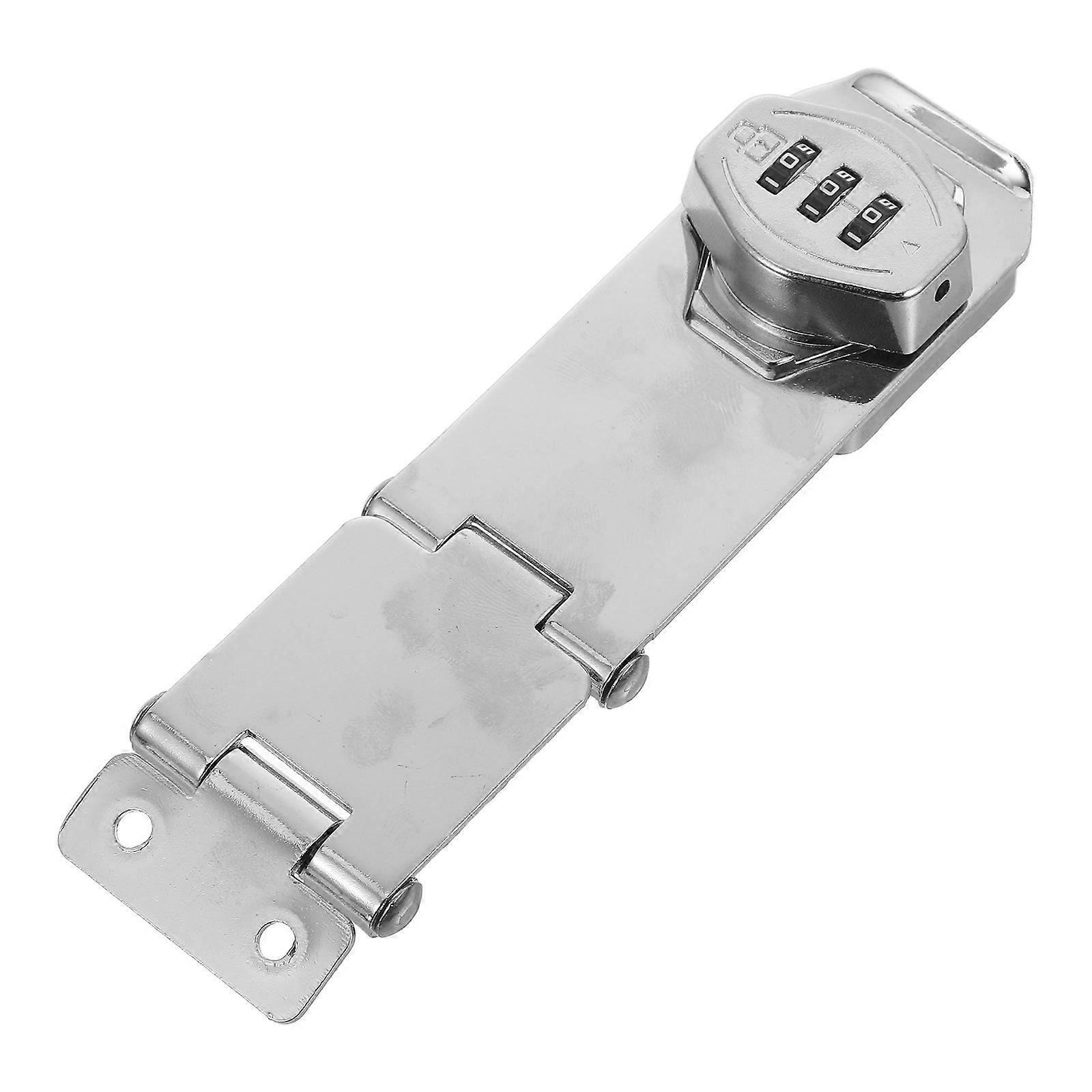 Combination Lock For Cabinet Stainless Steel Keyless Combination Lock Office Use 16.00X4.50X2.30CM 1Set