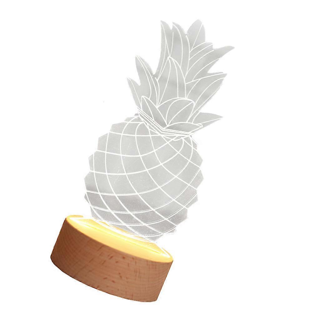 Pineapple Lamp Unique Pineapple Modeling Night Light Desktop Decor Home Decoration 24.50X10.00X10.00CM 1Set