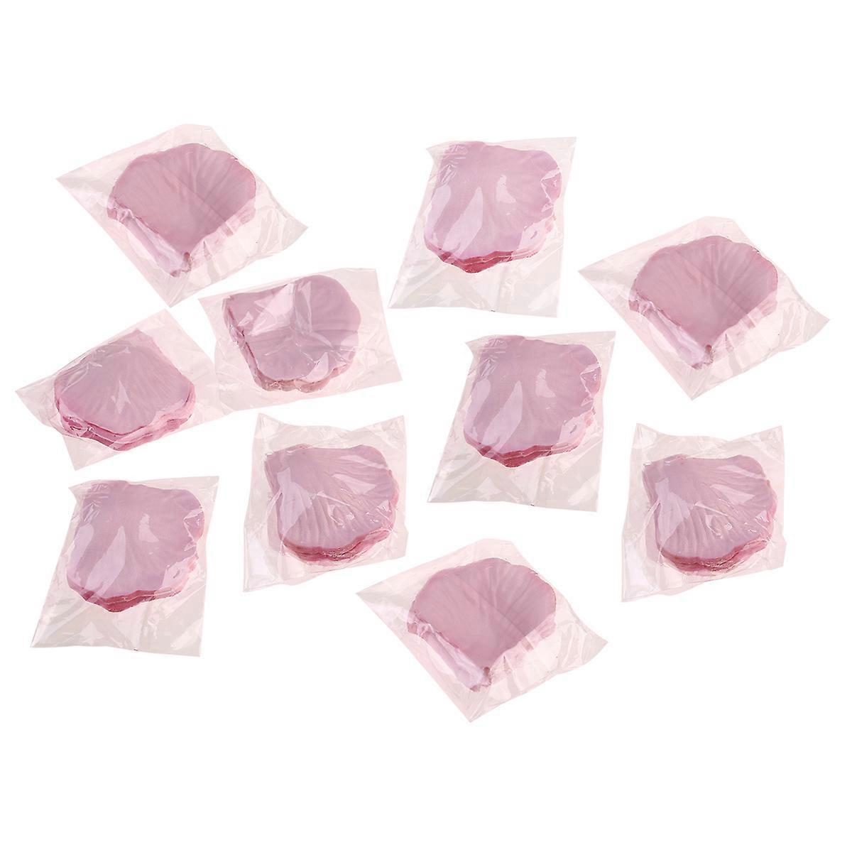 Wedding Centerpieces For Tables Vivid Imitation Light Pink Artificial Rose Petals 5cm x 5cm 10Pack