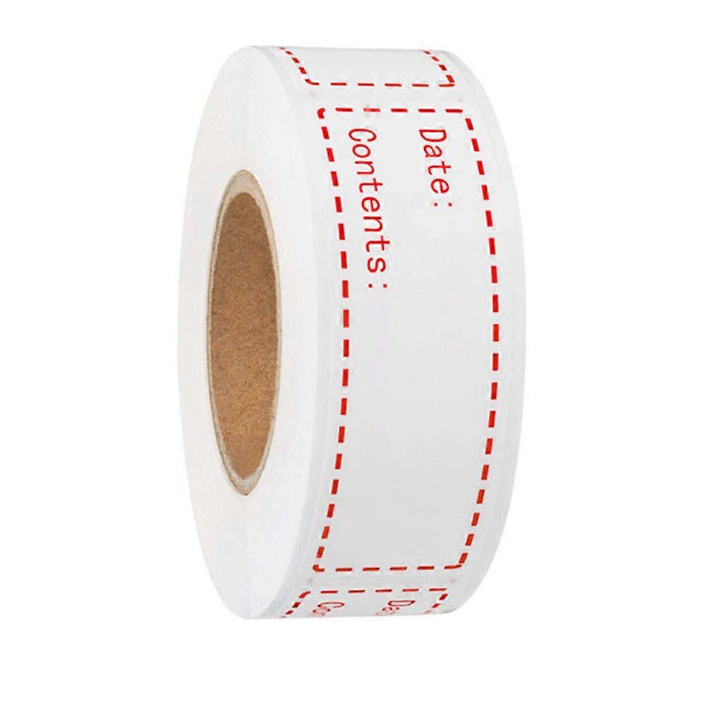 Labels for Freezer Meals Date Content Label Stickers Restaurant Use Assorted Color Copper Plate Self-Adhesive 150Pcs