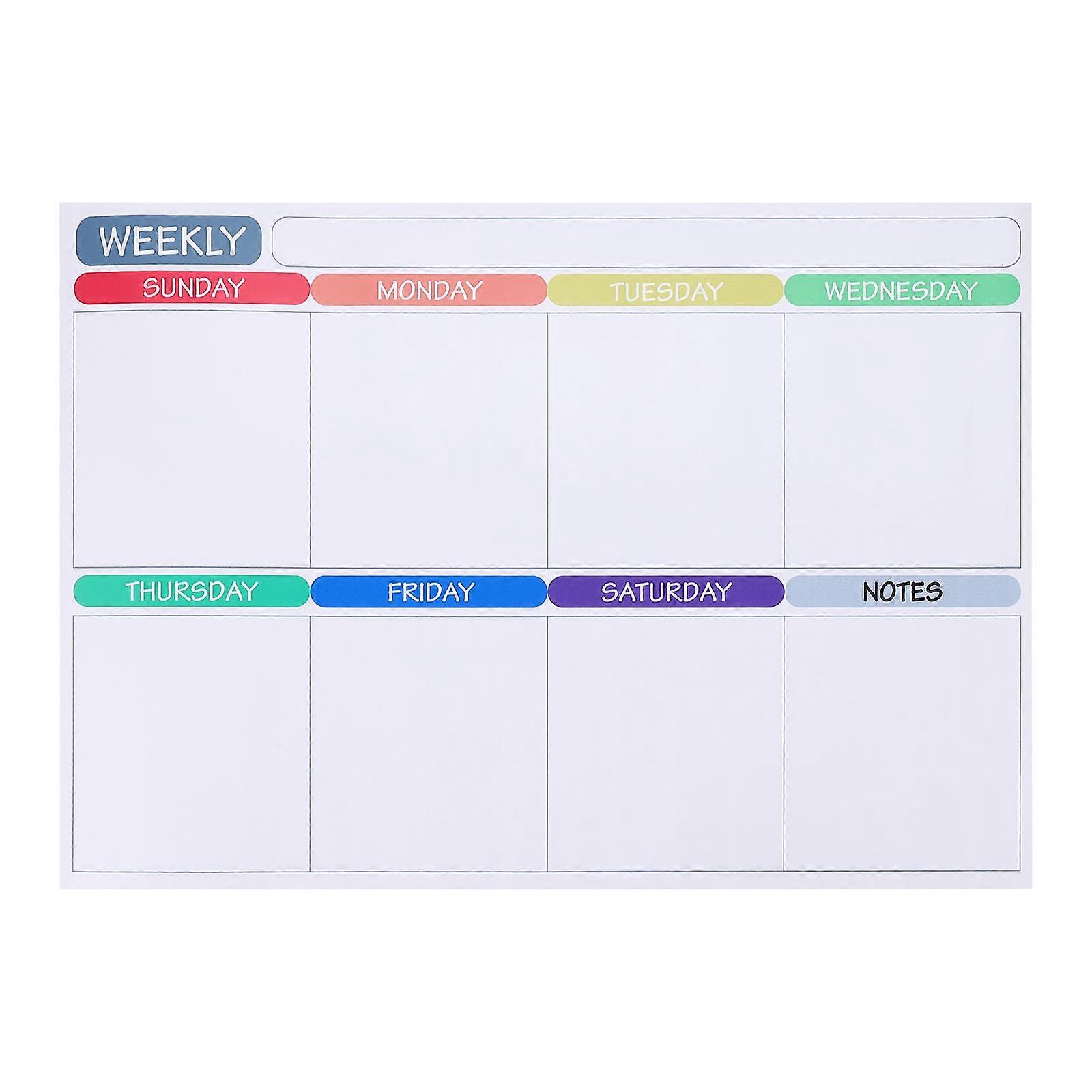 Magnet Program săptămânal pentru frigider Magnetic Dry Erase Calendar 42x30x0.1cm Reutilizabil 1Pack