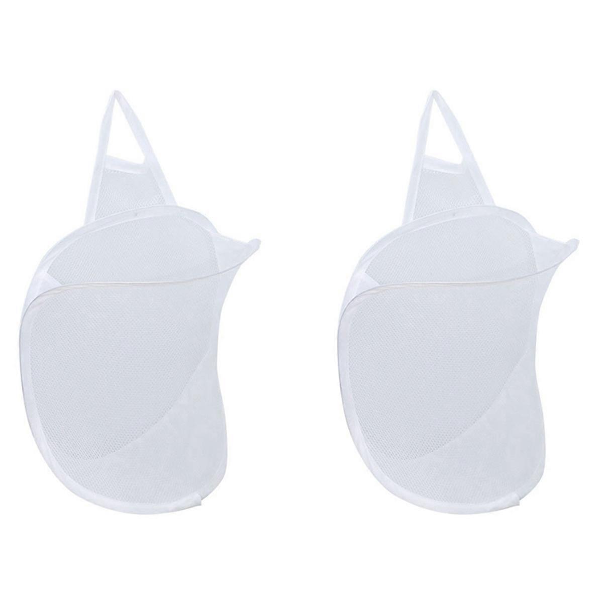 Hanging Laundry Hamper, for Hotel, University Dormitory Use White