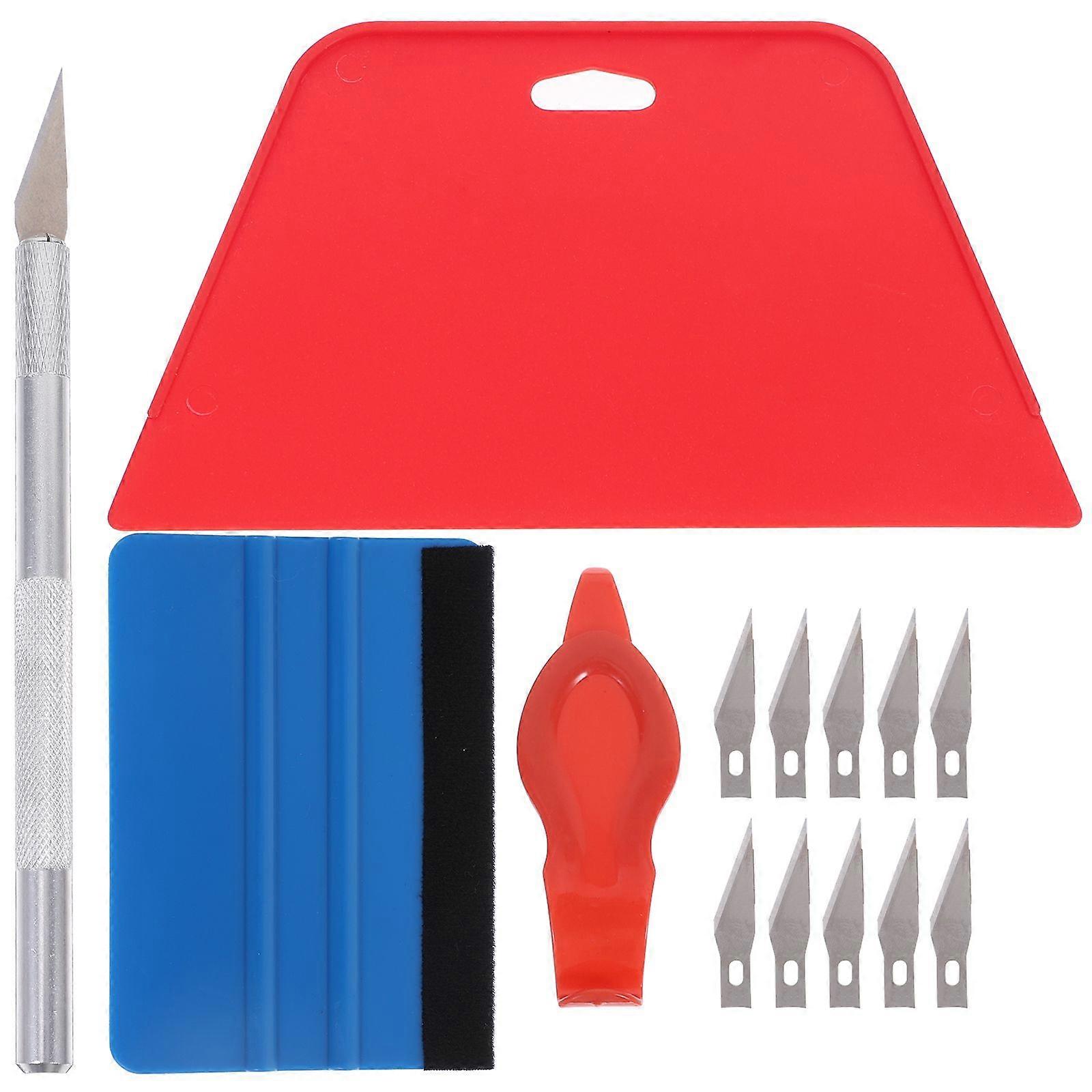 1 Set Smoothing Tool Car Window Film Tools Wallpaper Application Squeegee Kit