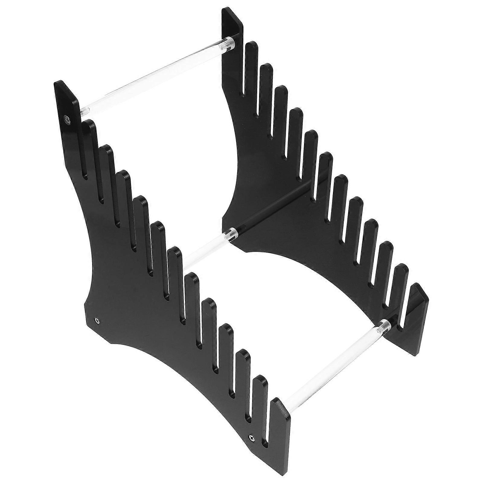 Record Display Rack Desktop Acrylic Display Stand Multi-tiered Display Rack Tabletop Display Shelf