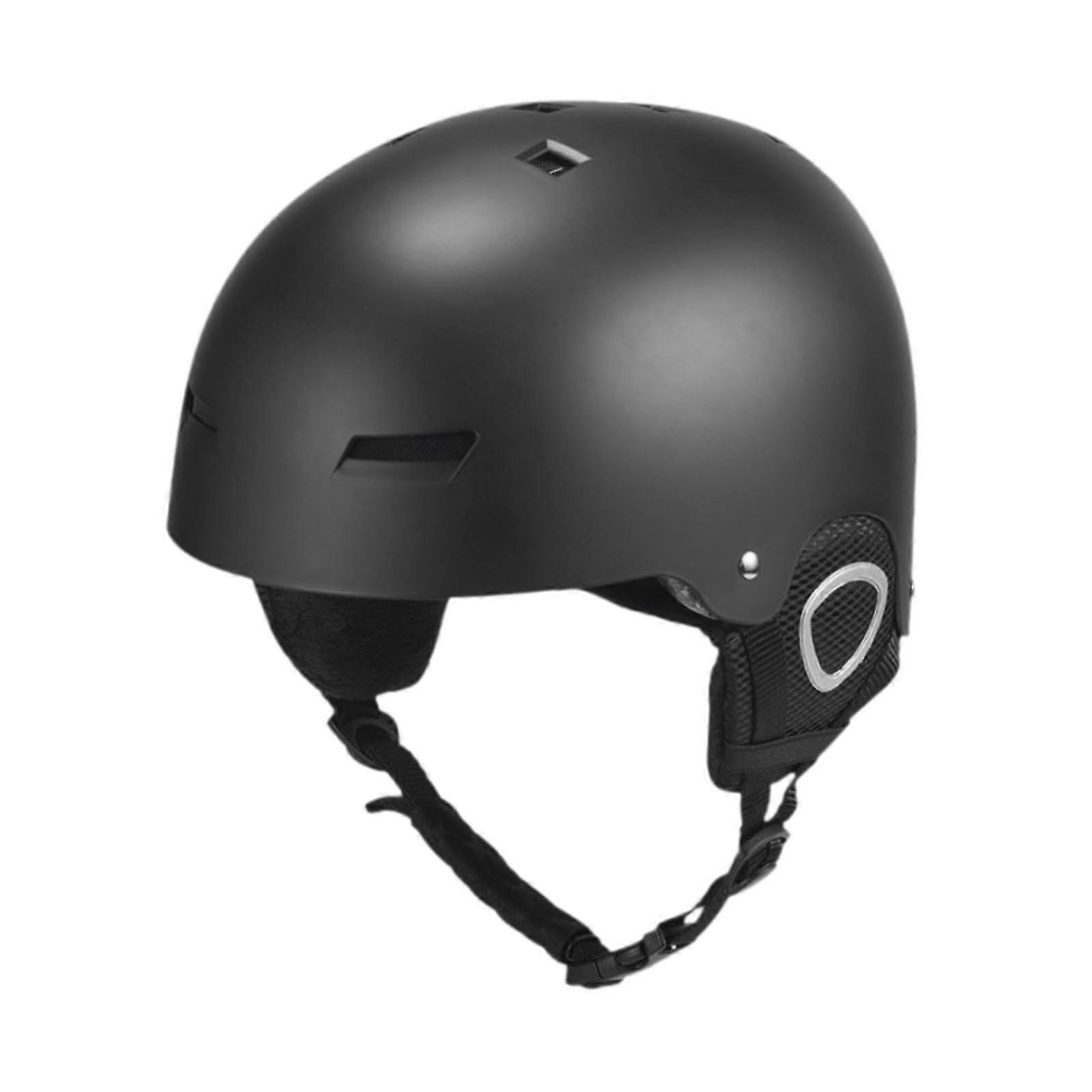 Ski Helmet Snowboard Helmet Adult Ventilation Comfortable Adjustable Skateboard Helmet Snow Helmet for Cycling Skateboard Black L