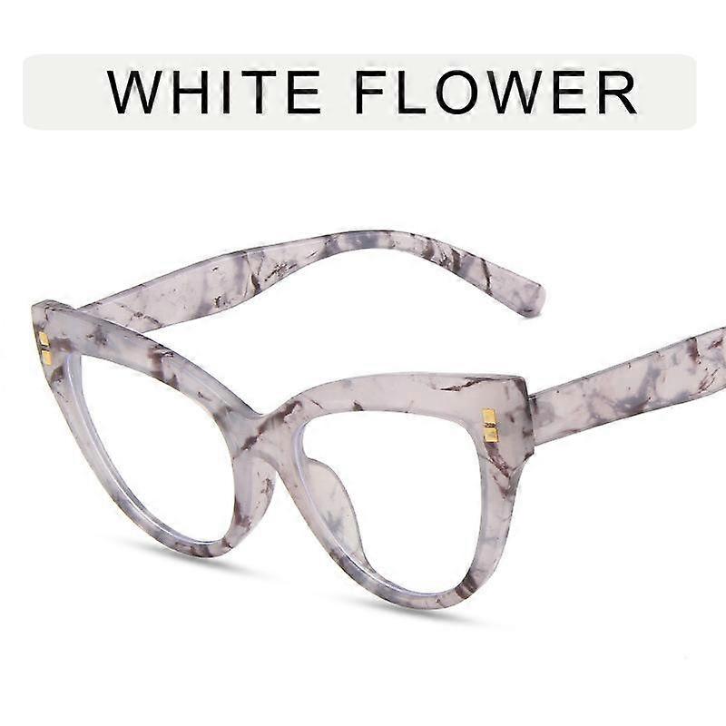 Cat's Eye Fashion Anti Blue Light Flat Mirror Women's Ultra Light Large Frame Mirror Frame