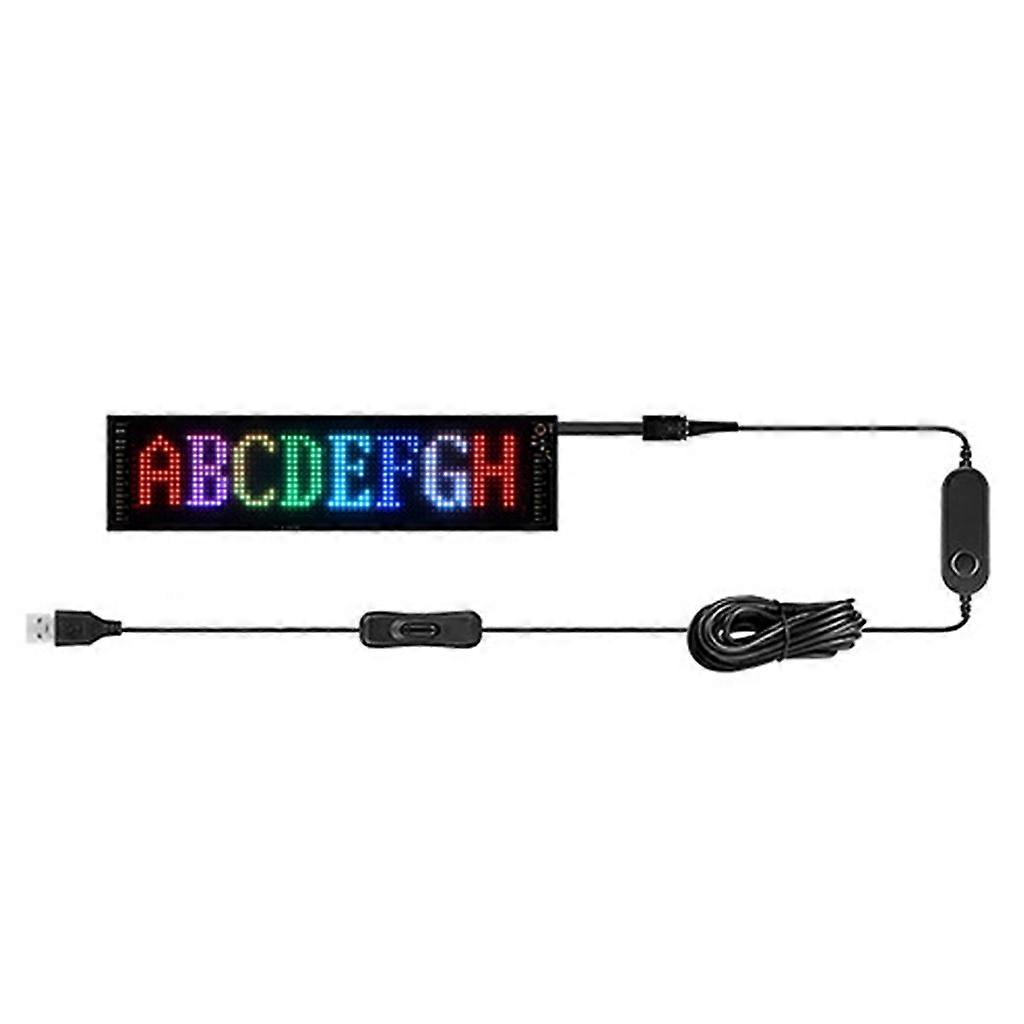 Flexible LED pixel panel screen Rolling text with Bluetooth-compatible connection Suitable for custom messages