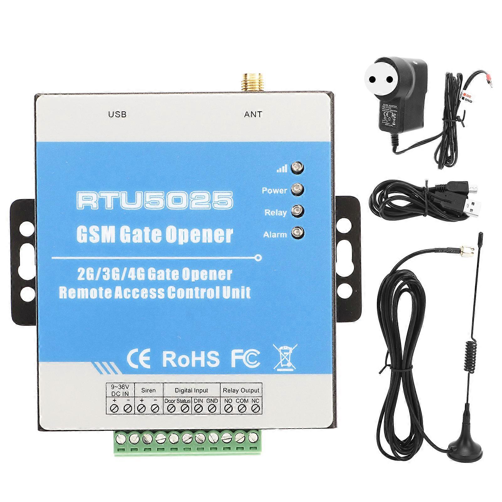 Ouvre-porte RTU5025 GSM 3G 4G LTE, télécommande sans fil, contrôleur d'accès de porte de garage, AC 100-240 V, 4GL-E, prise UE