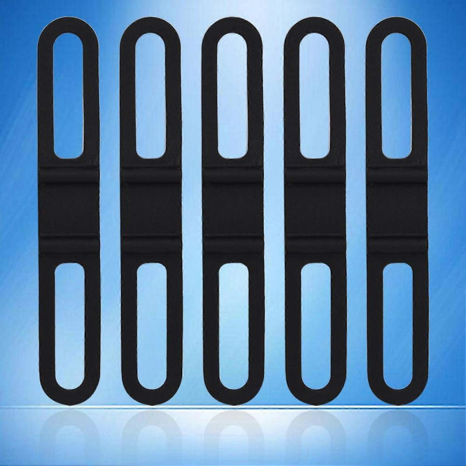 Silicone Strap Handlebar Mount 5-Piece Cycling Set Elastic Bands For Phone Torch Water Bottle Pedal Strap