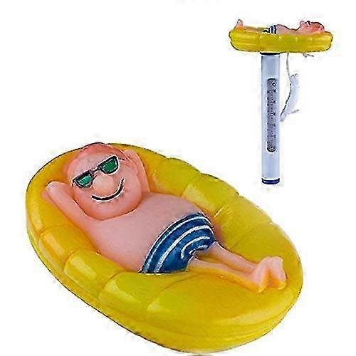 Large Floating Pool Water Temperature Thermometer with String, Suitable for Aquariums