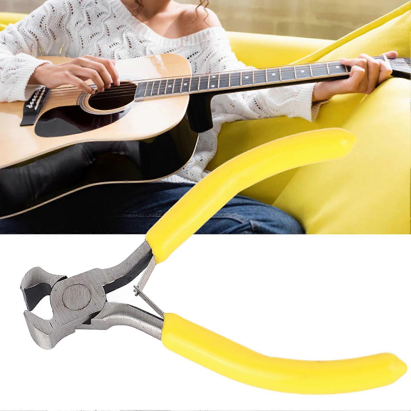 Guitar Fret String Cutter Plier Ergonomic Portable Electric Guitar Fret String Scissors Pliers Nipper 