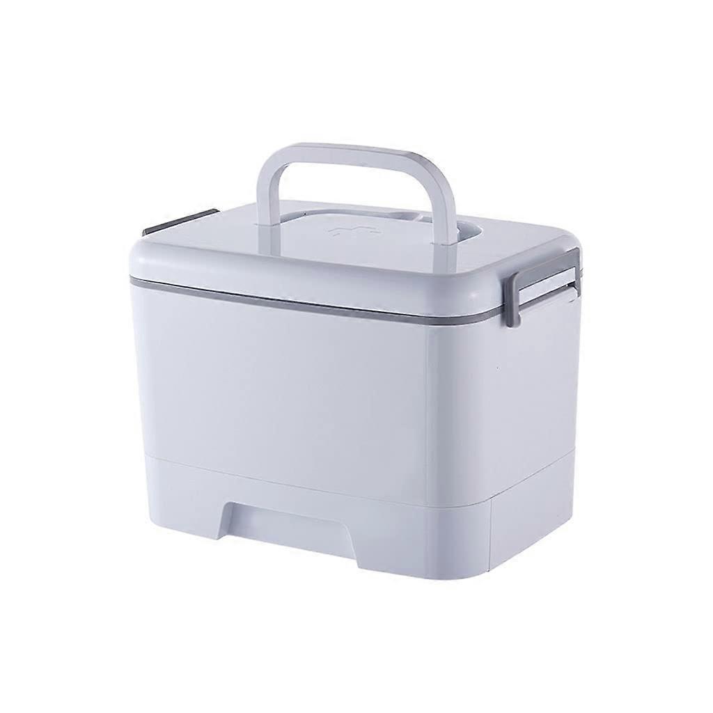 First aid kits, first aid box, container box with handle, storage box, family emergency medicine box (Color: A) (B)