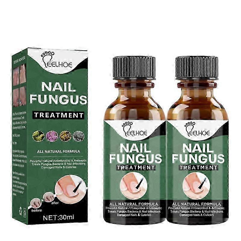 2pcs EELHOEネイルリペアリキッドグレーネイルリキッド不均一な厚いネイル厚みグレー