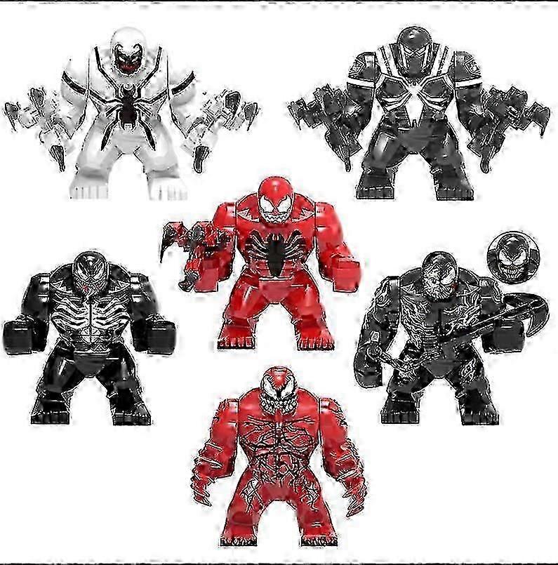 Venom Action Figure Set - 6Pcs Building Block Statues pour collectionneurs
