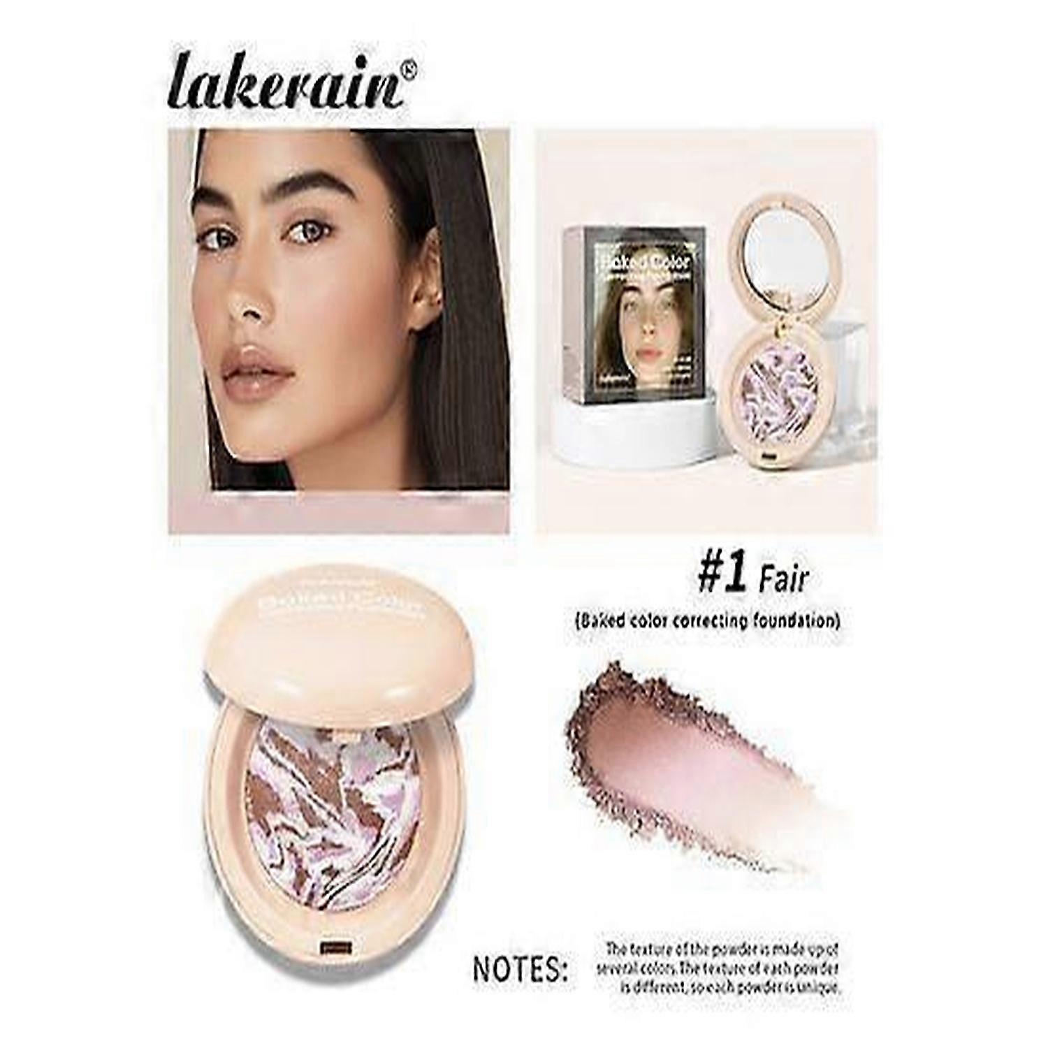 Baked Color Multi-Functional Eyeshadow Palette, Unique Color Combination with Fine Powder Texture for Hairline, Nose, Cheeks & Jawline Contouring
