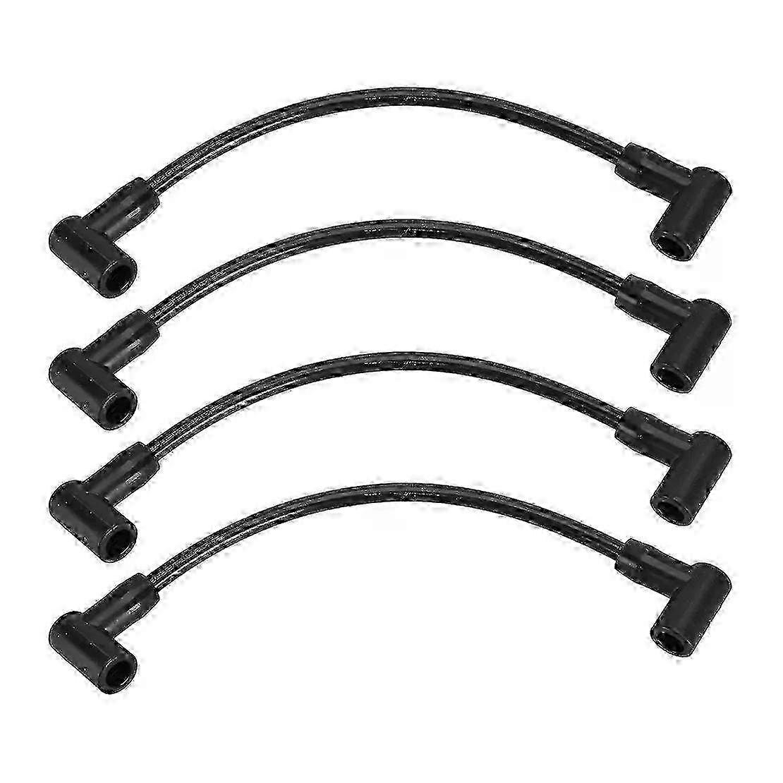 4pcs Mercury Marine Spark Plug Wires for 40-60HP 4-Cylinder EFI 4-Stroke Outboard Engines - Black Plastic Edition 1107