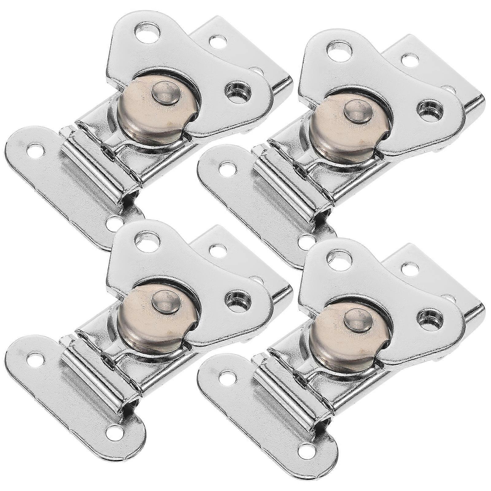4pcs Butterfly Latch Surface Mount Draw Latches for Case, Chest & Boxes   Easy Installation Spring Loaded Design