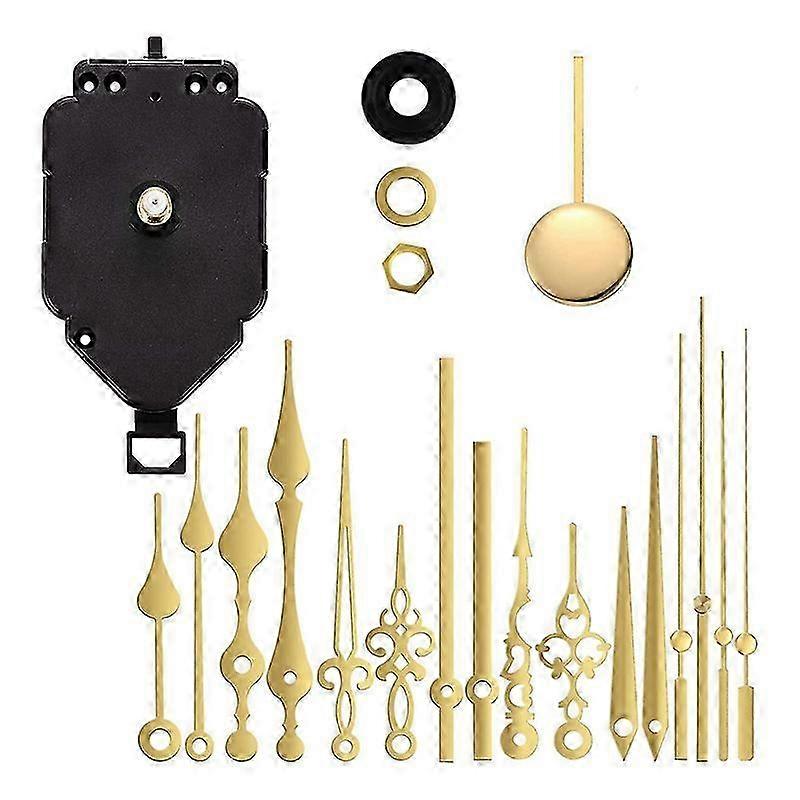 Wall Silent Pendulum Quartz Clock Movement, Pendulum Clock Mechanism Parts Motor Replacement DIY Rep Edition 0708