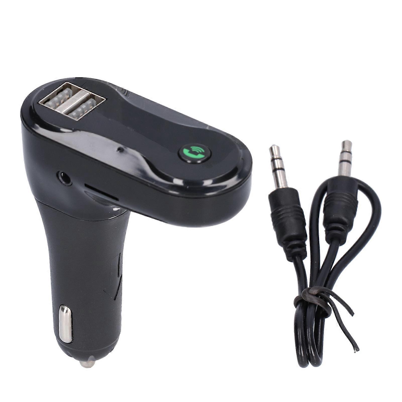 C6 Car Adapter Handsfree Wireless Bluetooth Auto Car MP3 Player Compatible with FM Transmitter