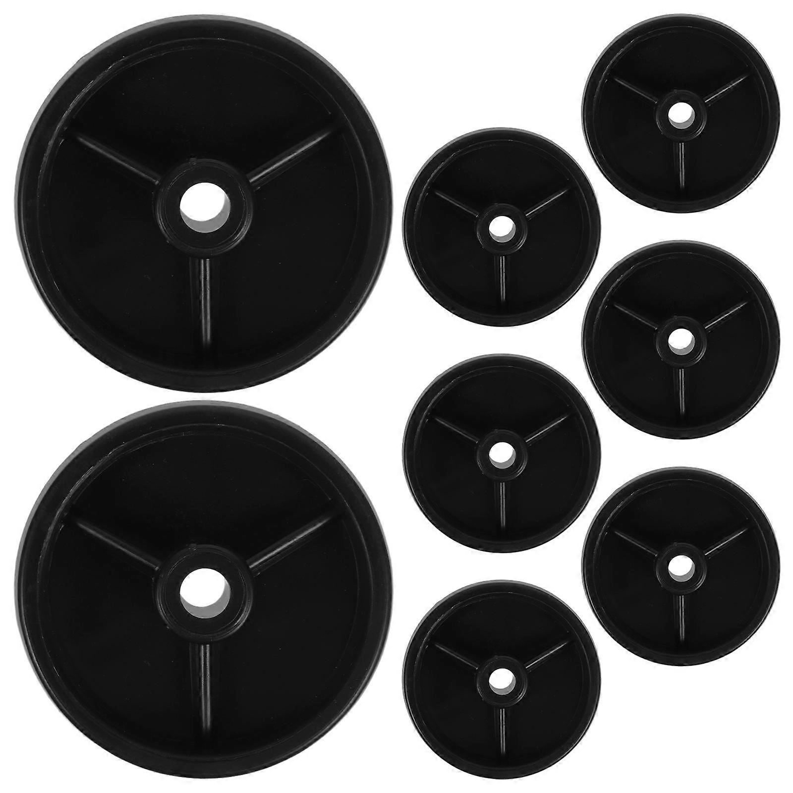 Small Wheels Universal Patio Heater Wheel Kit For Office Use Round 8Pcs Strong Load-Bearing Capacity