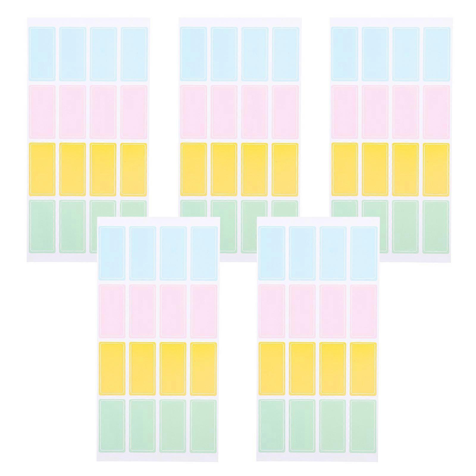 Classification Labeling Stickers Practical Design For Classroom Setup Items Waterproof 80Pcs