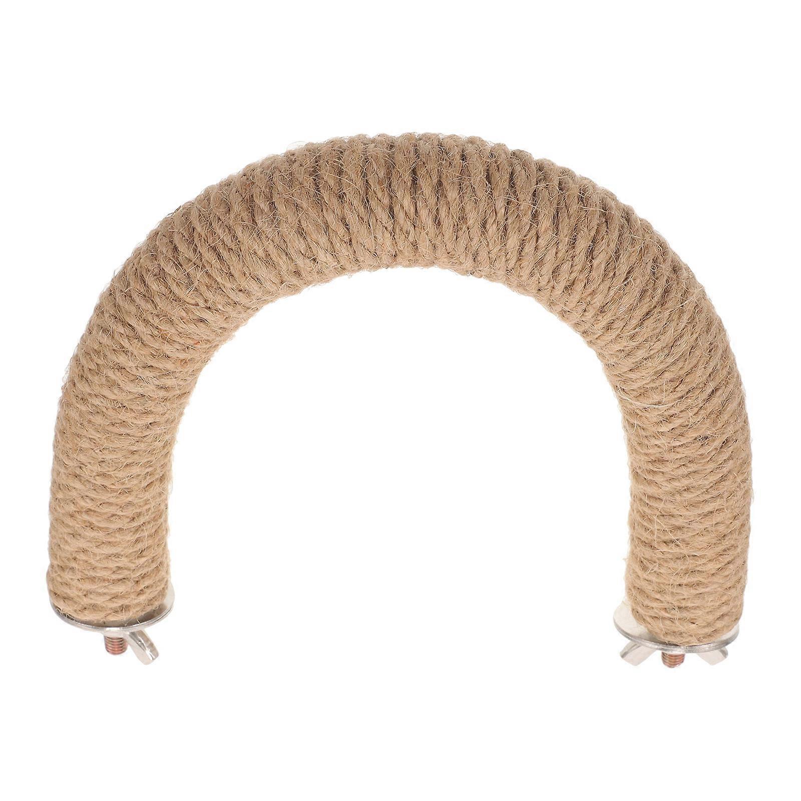 Durable Bird Cage Perch Stand with Rope for Parrots, Budgies, and Finches – Multi Use Design for Exercise and Cage Decoration