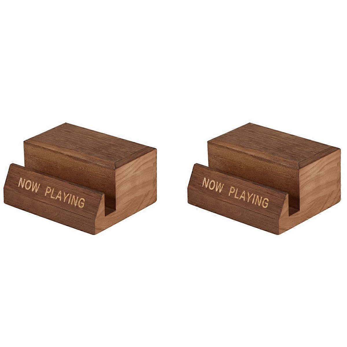 Schallplattenhalter aus Holz