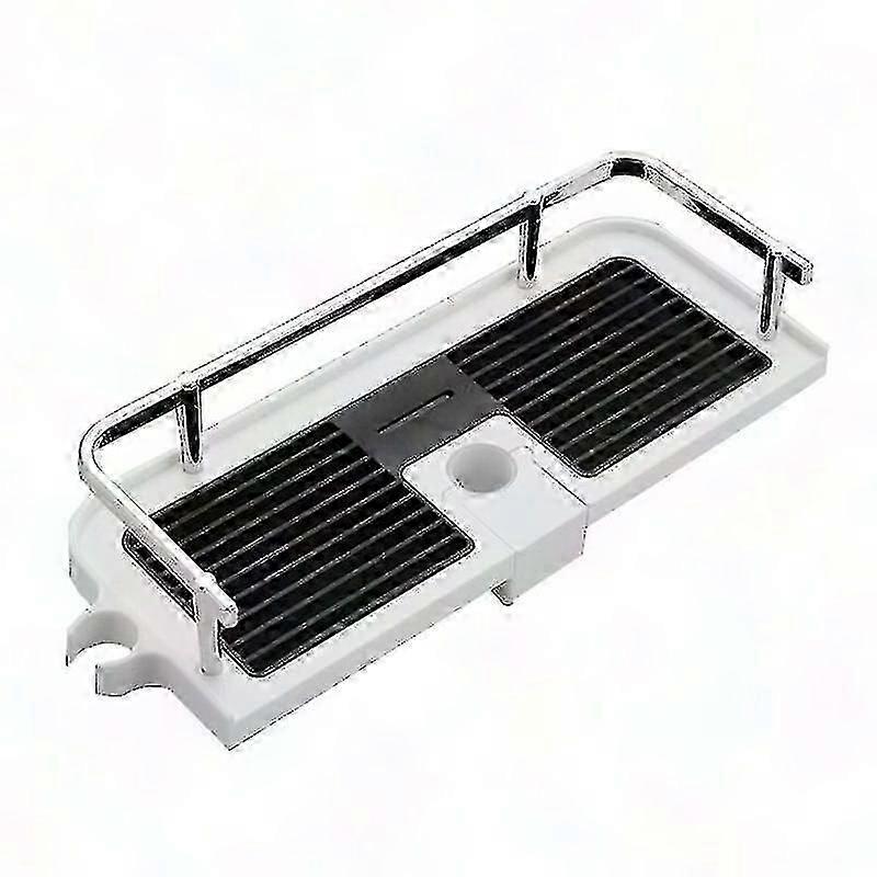 バスルーム収納用リフティングロッド付きシングルティアシャワーシェルフオーガナイザー シャンプートレイ