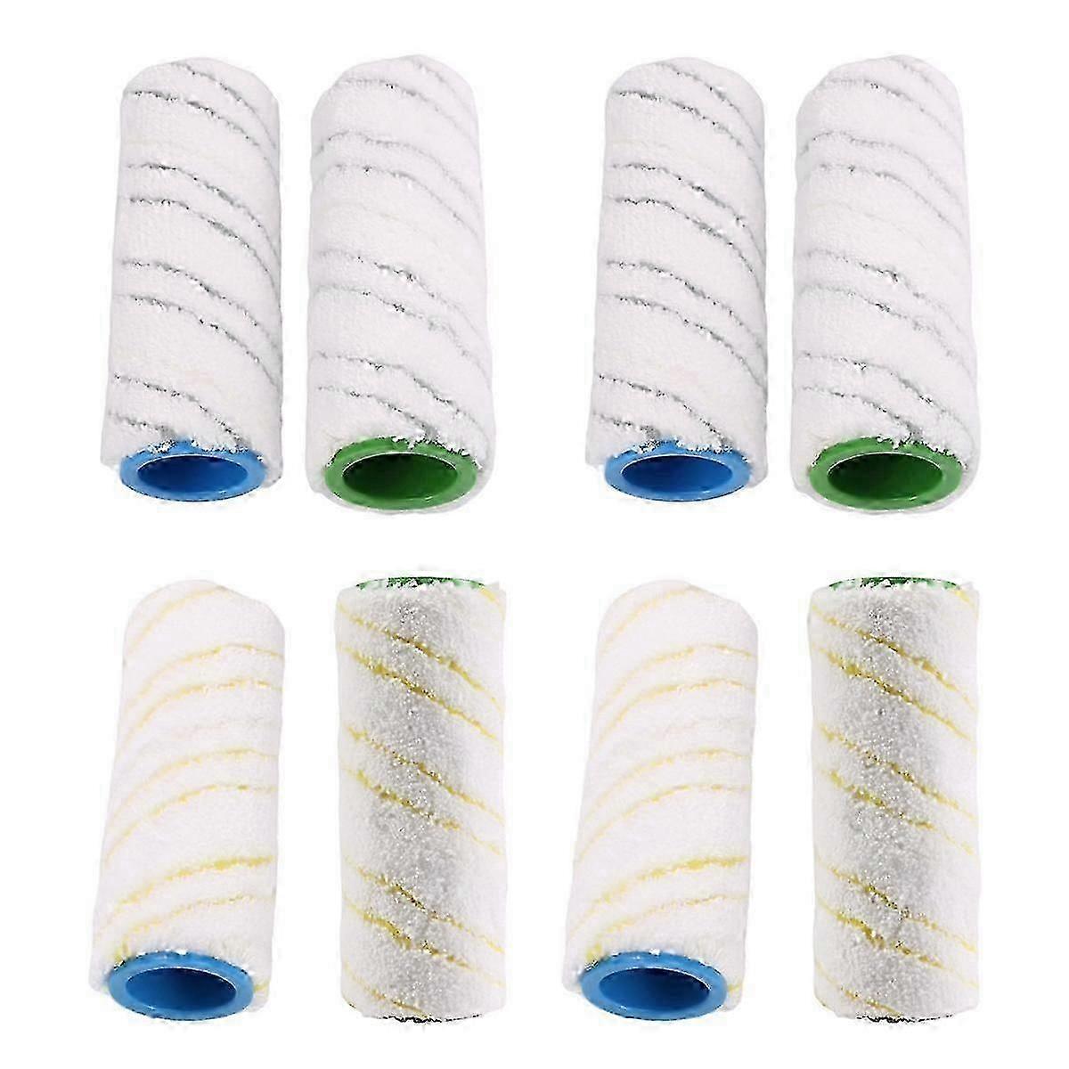 8 Piece Set of Rollers for FC7 FC5 FC3 FC3D Electric Floor Cleaner 2.055-007.0 / 2.055-006.0 JN