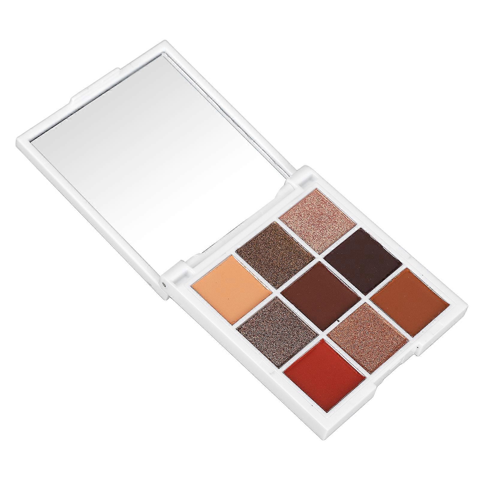 Eyeshadow Palette 9 Colors Matte Pearlescent Glitter Portable Eye Shadow Powder for Makeup